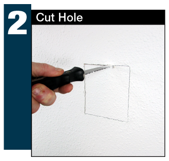 2) Cut Hole